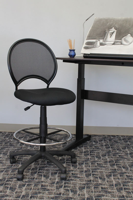 Boss Mesh Drafting Stool - Image 3