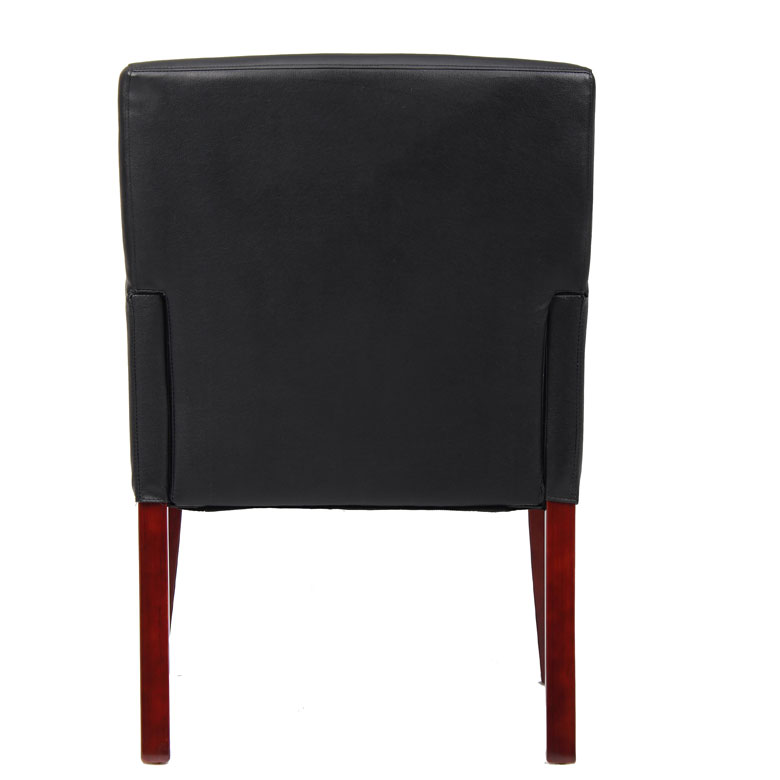 Boss Box Arm guest, accent or dining chair W/Mahogany Finish - Image 2