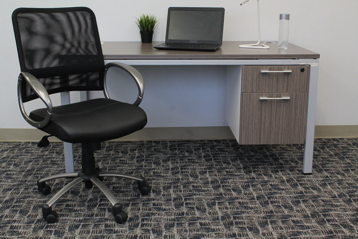 Boss Mesh Back W/ Pewter Finish Task Chair - Image 3