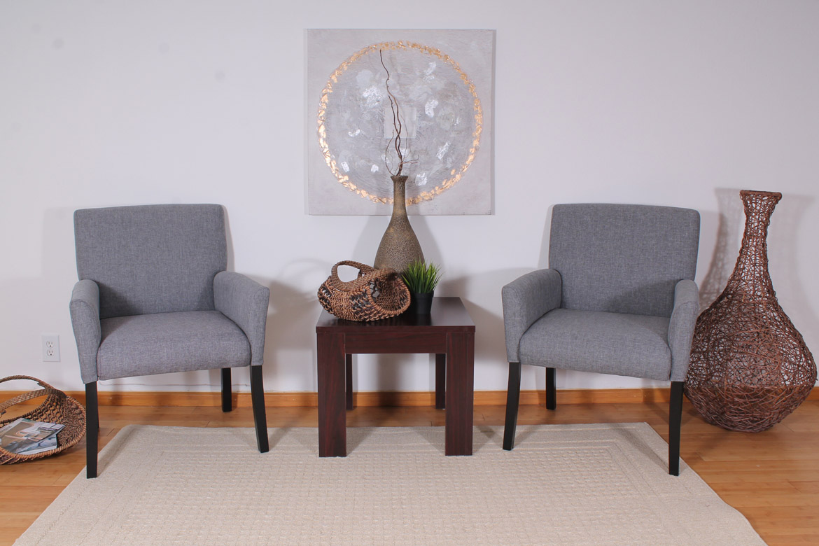 Boss Box Arm guest, accent or dining chair W/Black Base - Image 2