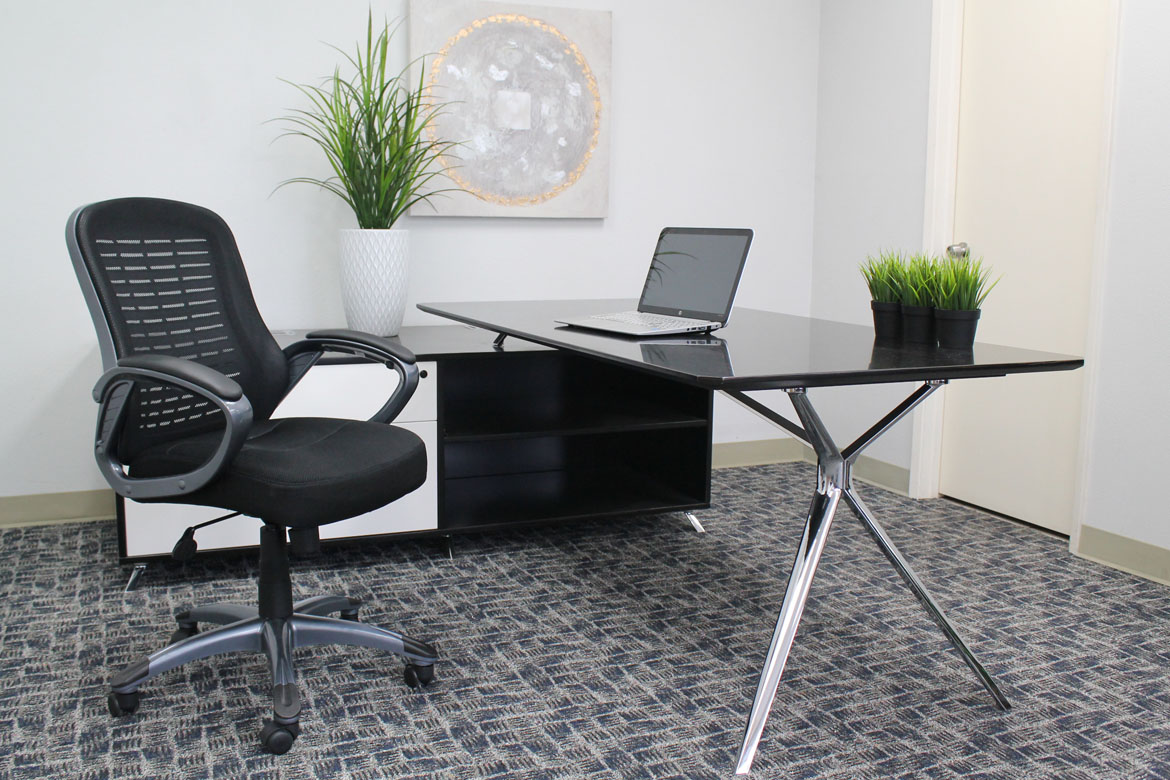 Boss Ribbed High Back Mesh Chair - Image 5