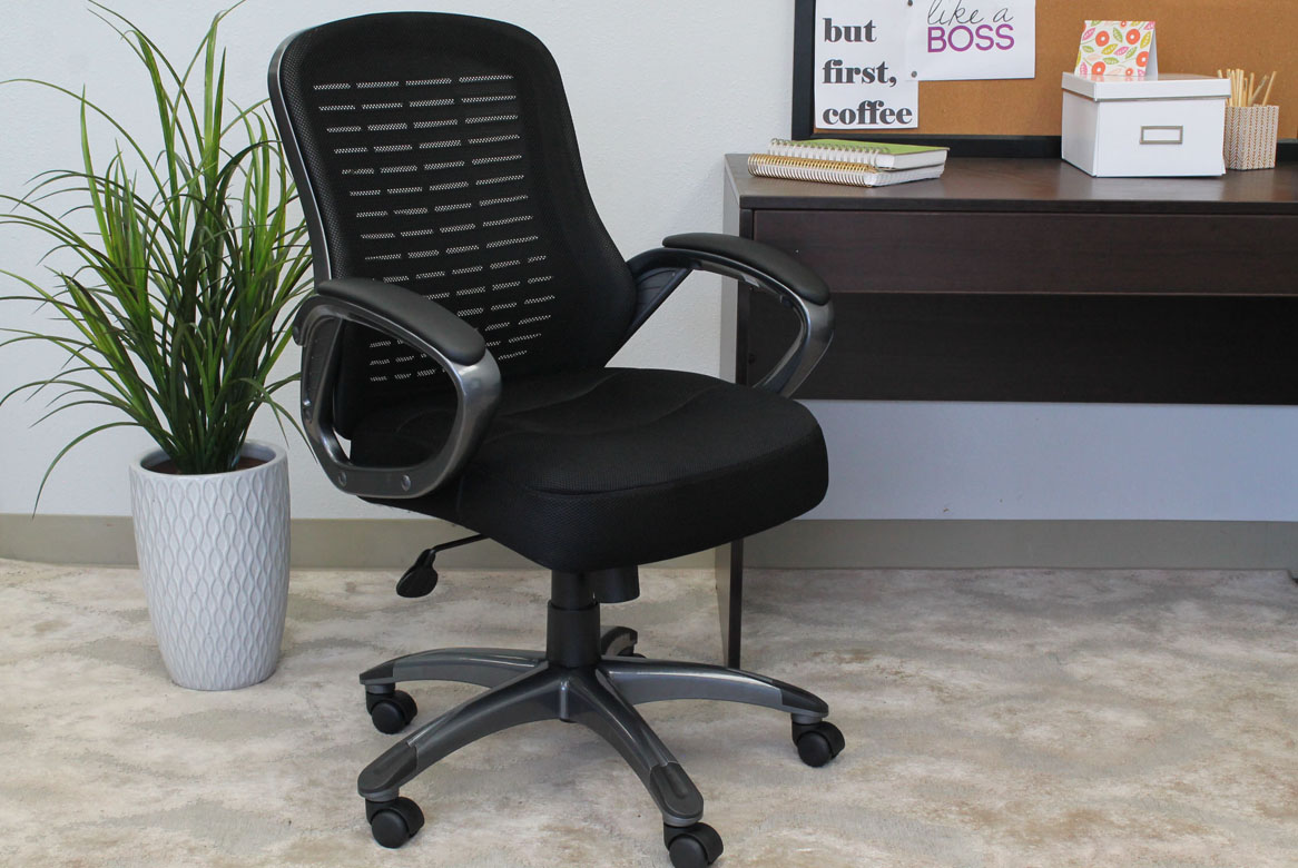 Boss Ribbed High Back Mesh Chair - Image 6
