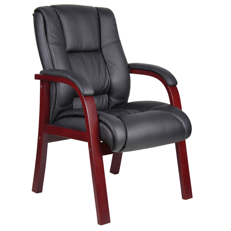 Boss Mid Back Wood Finished guest, accent or dining chair