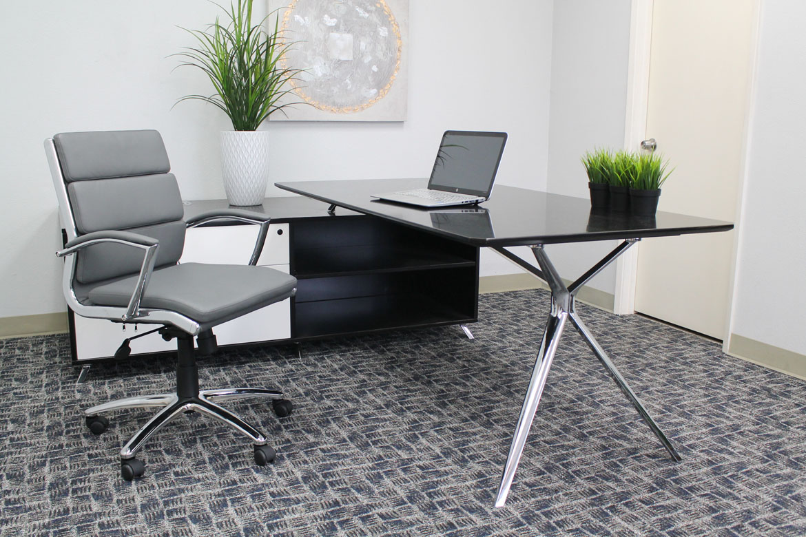 Boss Caressoftplus Vinyl Executive Mid-Back Chair - Image 5