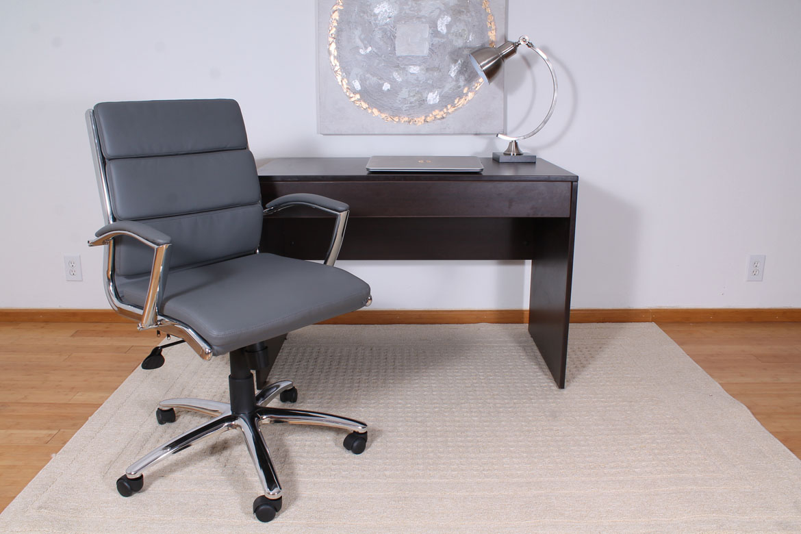 Boss Caressoftplus Vinyl Executive Mid-Back Chair - Image 3