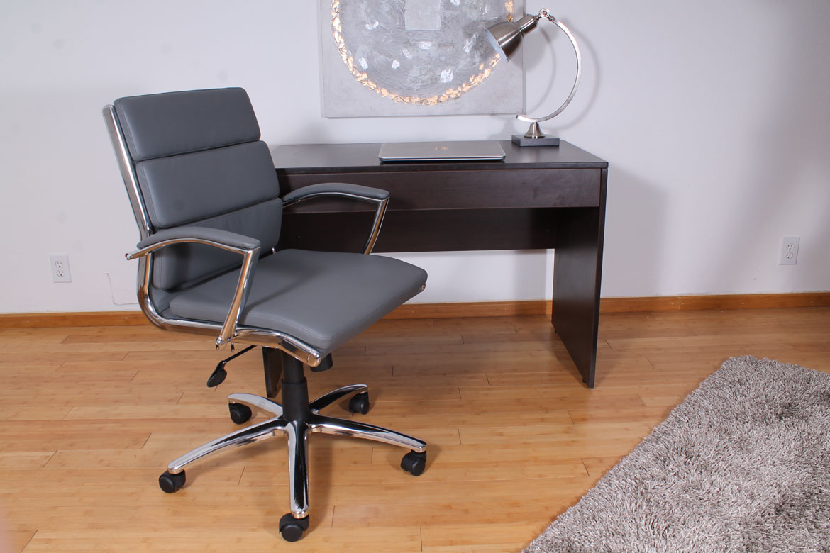 Boss Caressoftplus Vinyl Executive Mid-Back Chair - Image 4