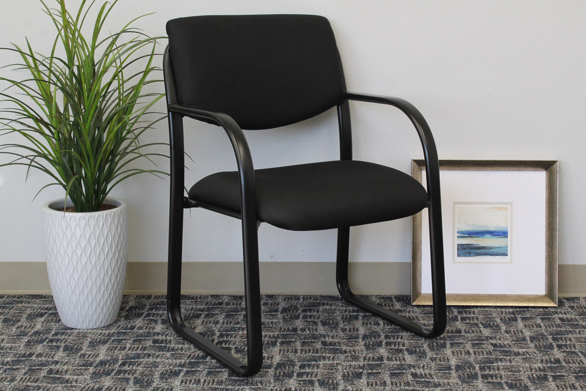 Boss Black Fabric Guest Chair - Image 2