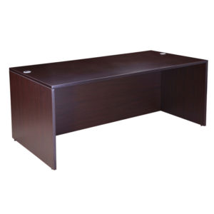 Boss Desk Shell, 71"W X 36"D, Mocha