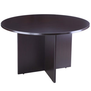 Boss 47" Round Table, Mocha