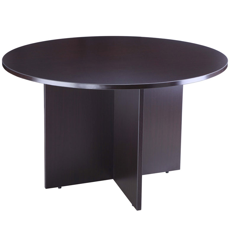 Boss 47" Round Table, Mocha