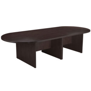 Boss 120W x 48D Race Track Conference Table-Mocha