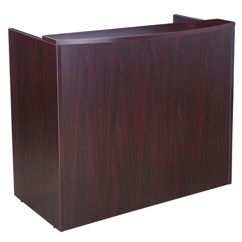 Boss 48" Reception Desk, Mahogany