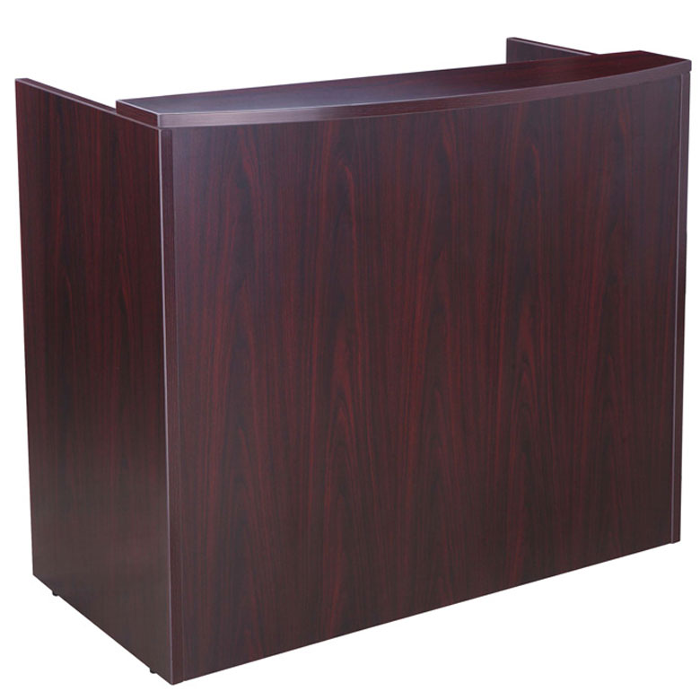 Boss Reception Desk, Mahogany - Image 2