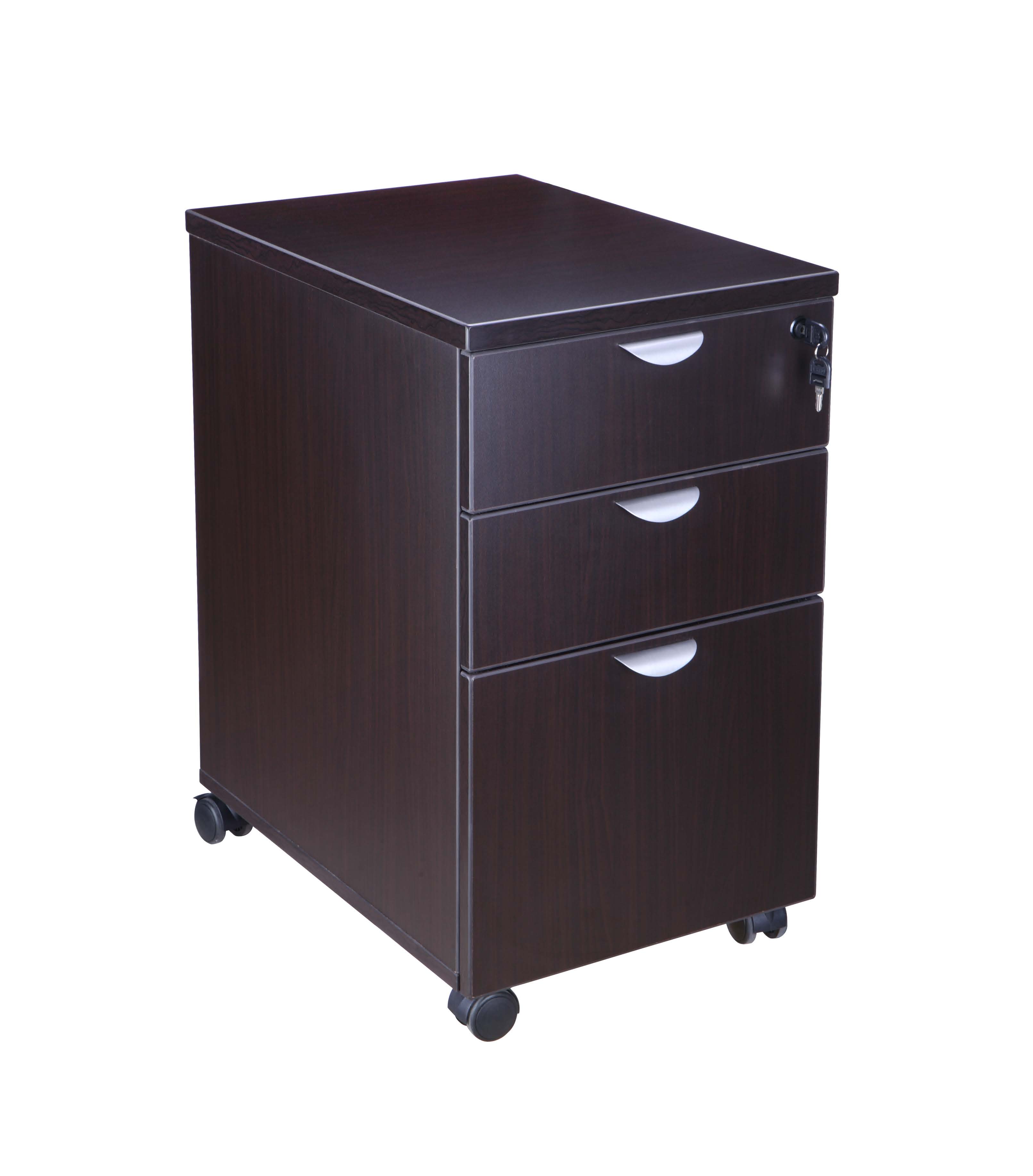 Boss Mobile Pedestal Box/Box/File, Mocha