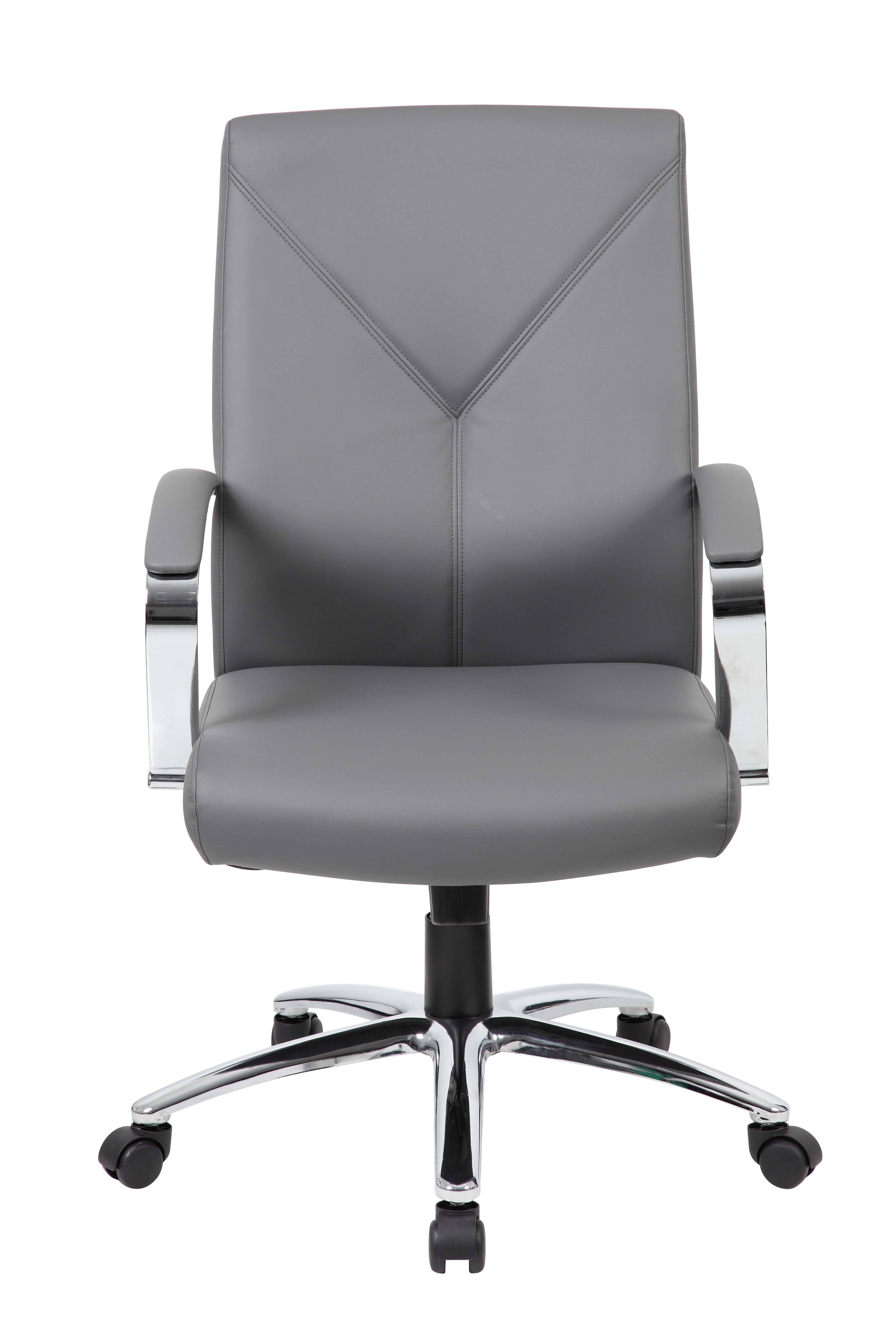 Boss LeatherPlus Executive Chair-Grey - Image 7