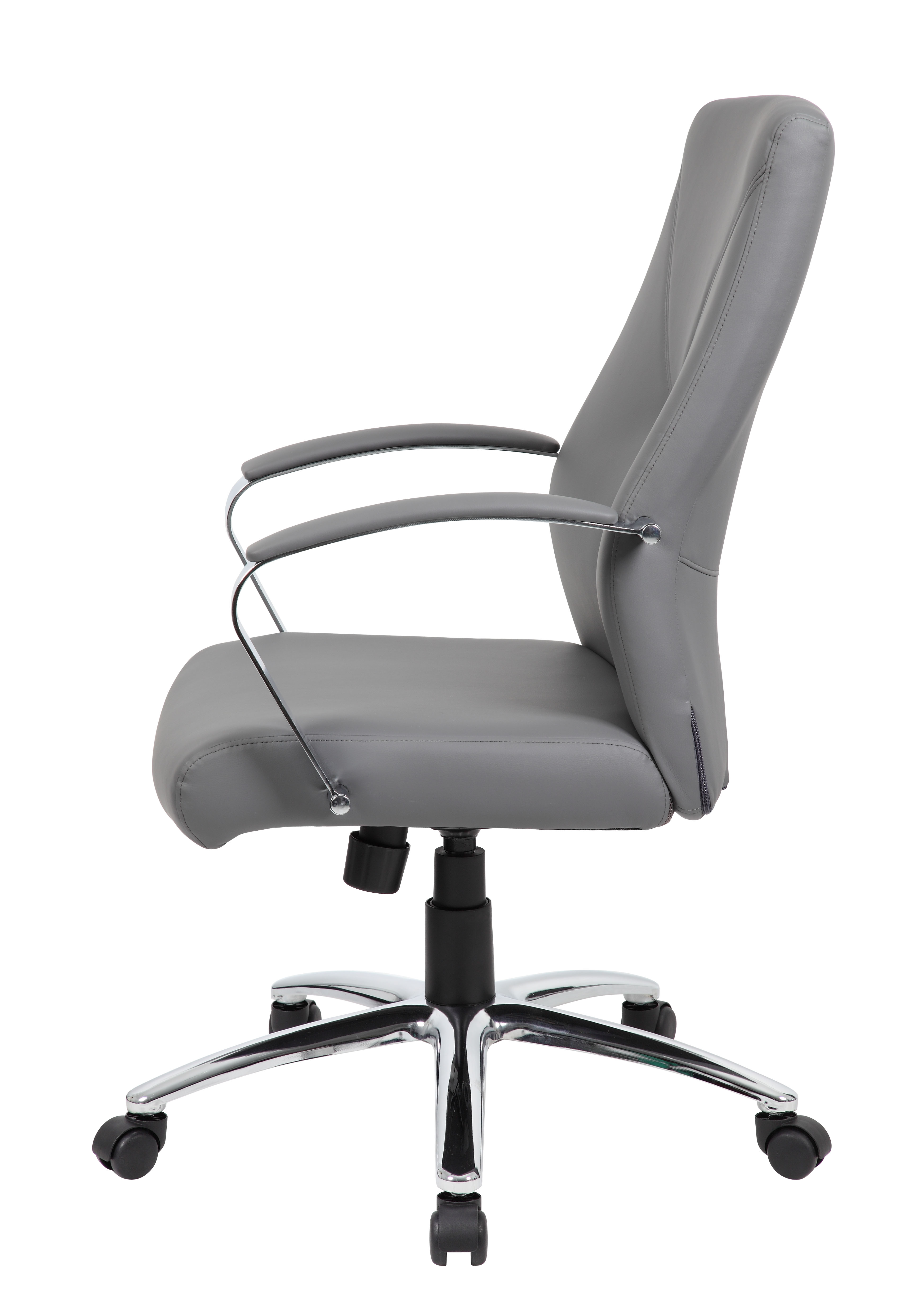 Boss LeatherPlus Executive Chair-Grey - Image 5