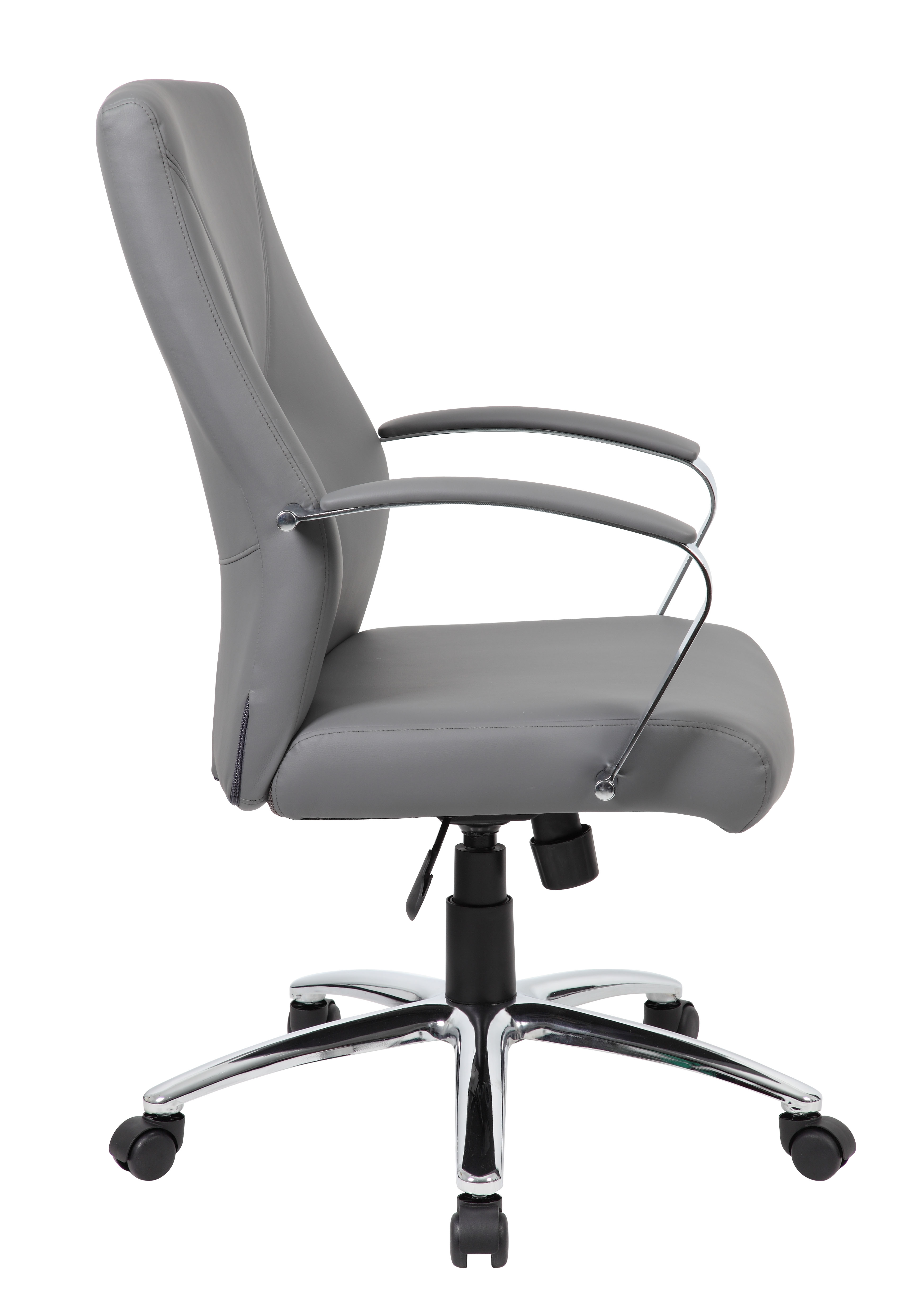 Boss LeatherPlus Executive Chair-Grey - Image 4