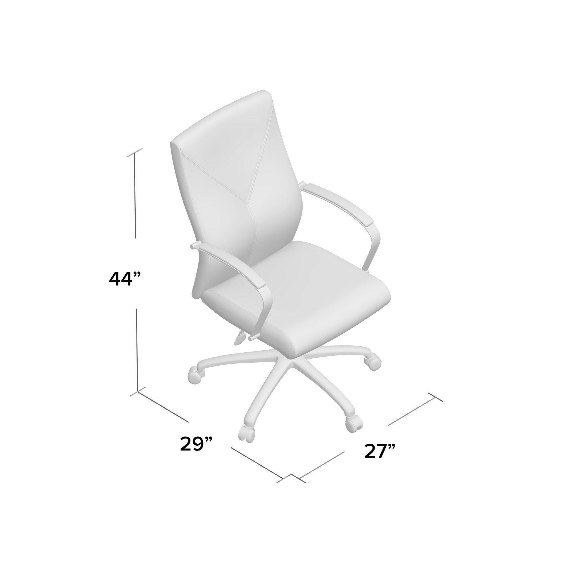 Boss LeatherPlus Executive Chair - Image 9