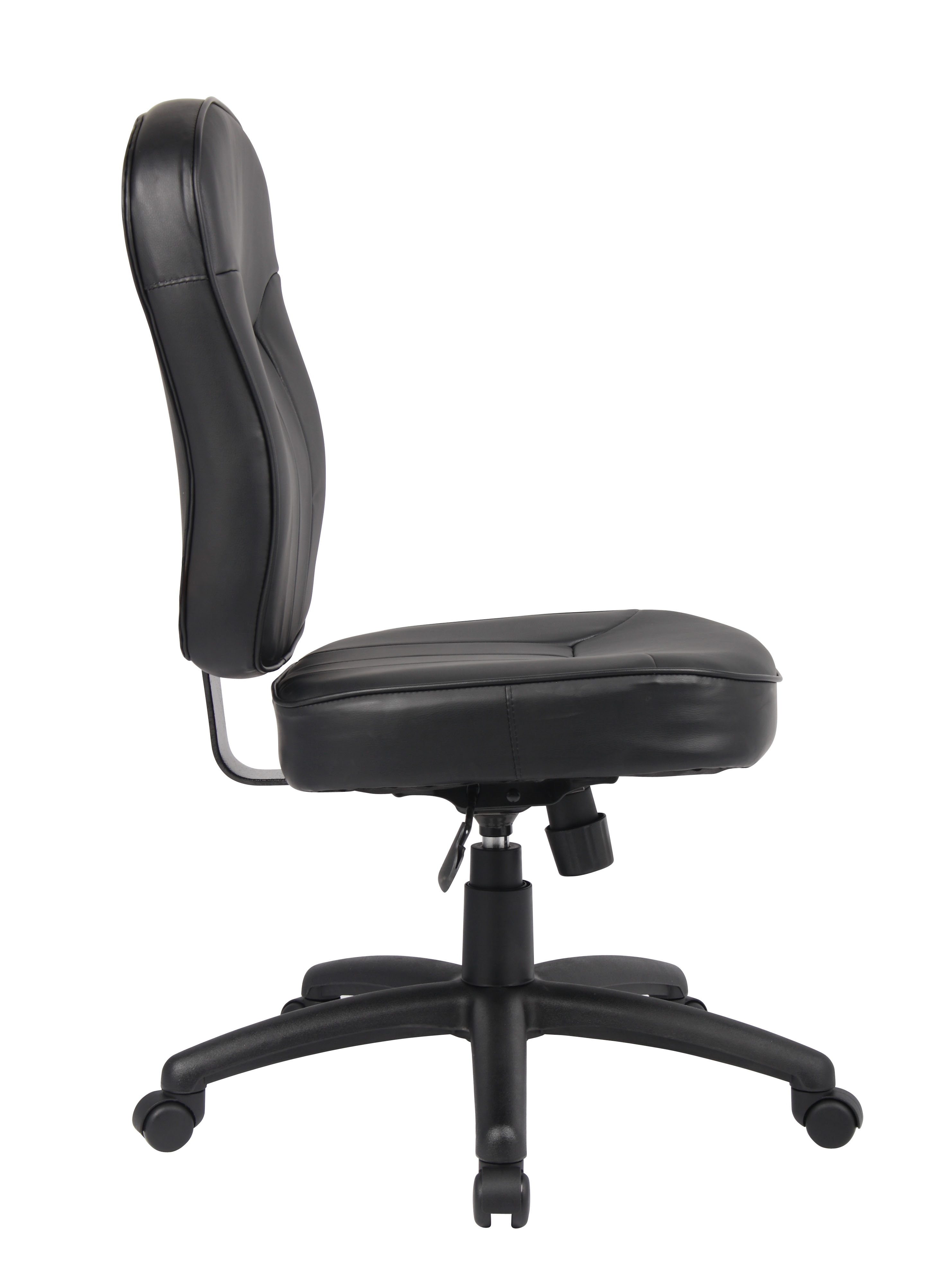 Boss Black Leather Task Chair - Image 5