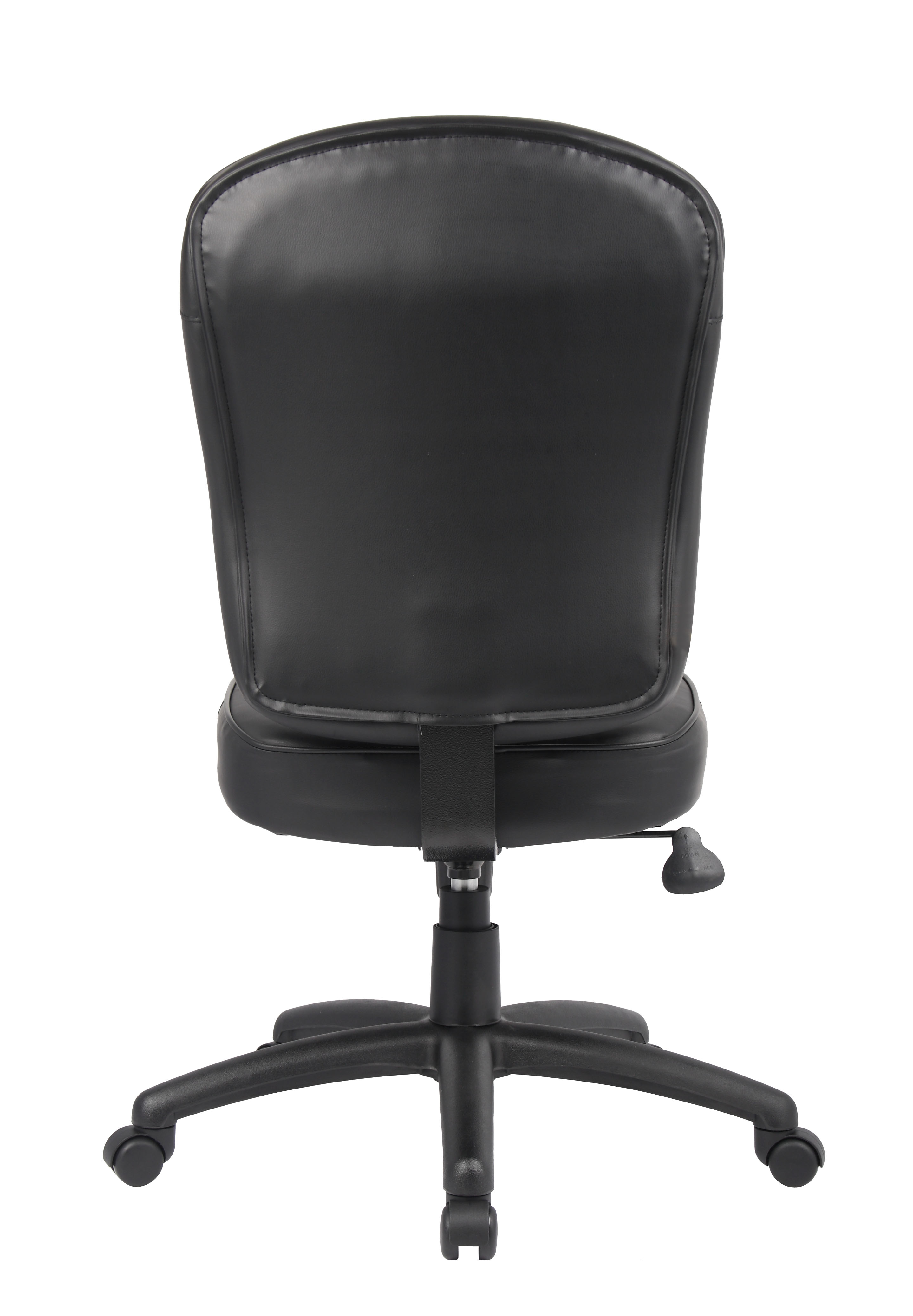 Boss Black Leather Task Chair - Image 6