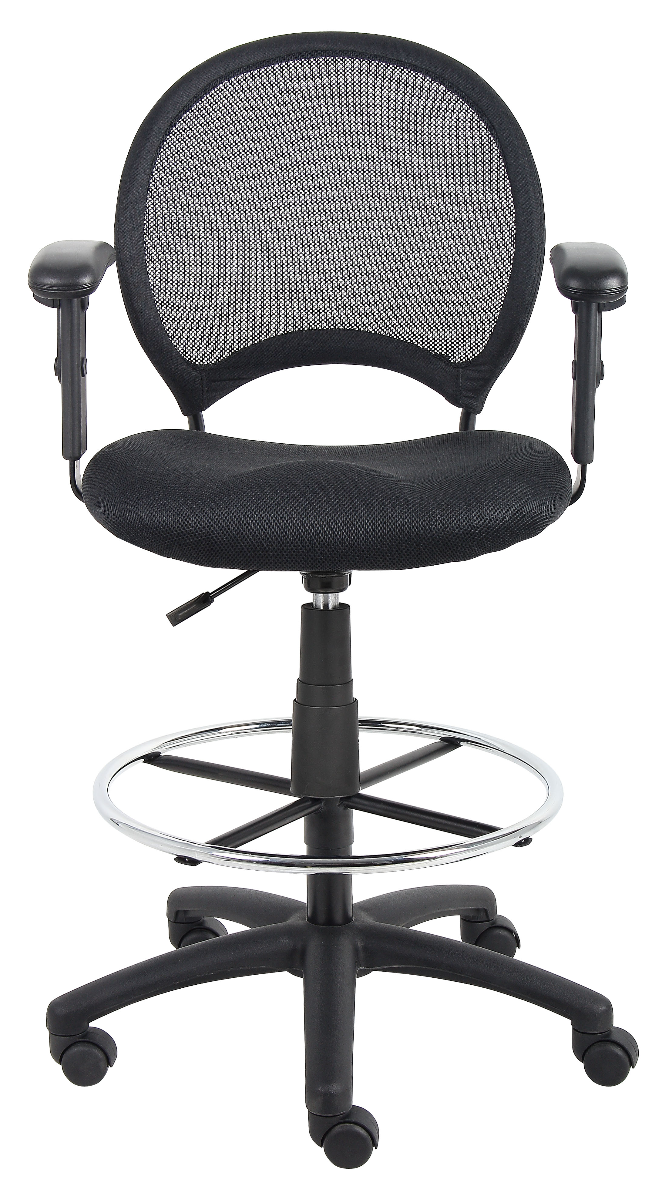 Boss Mesh Drafting Stool W/ Adjustable Arms - Image 5