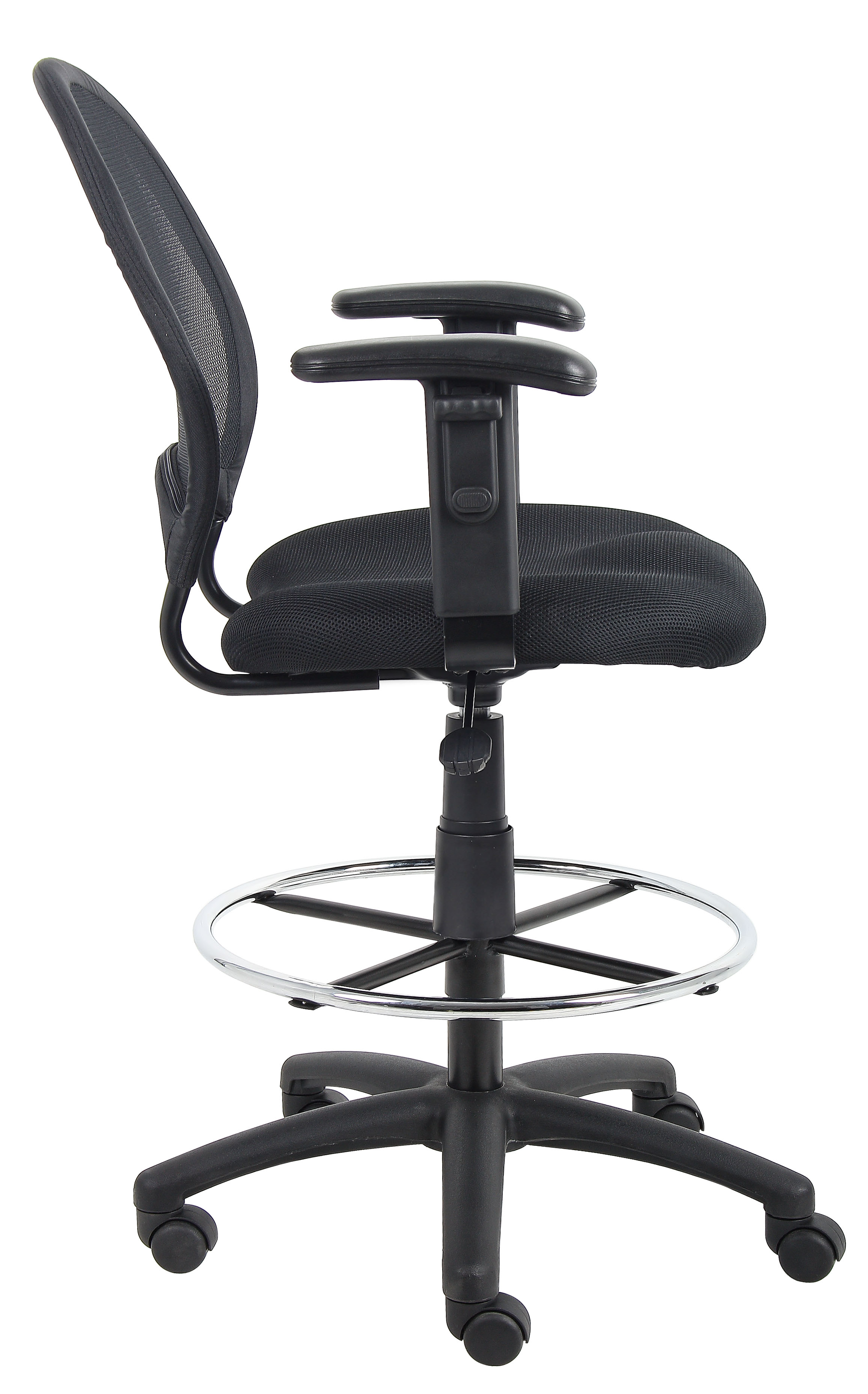 Boss Mesh Drafting Stool W/ Adjustable Arms - Image 4