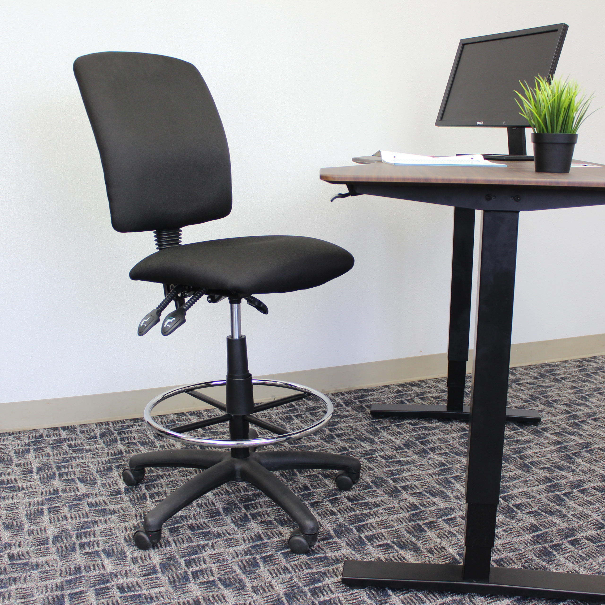 Boss Multi-Function Fabric Drafting Stool - Image 9