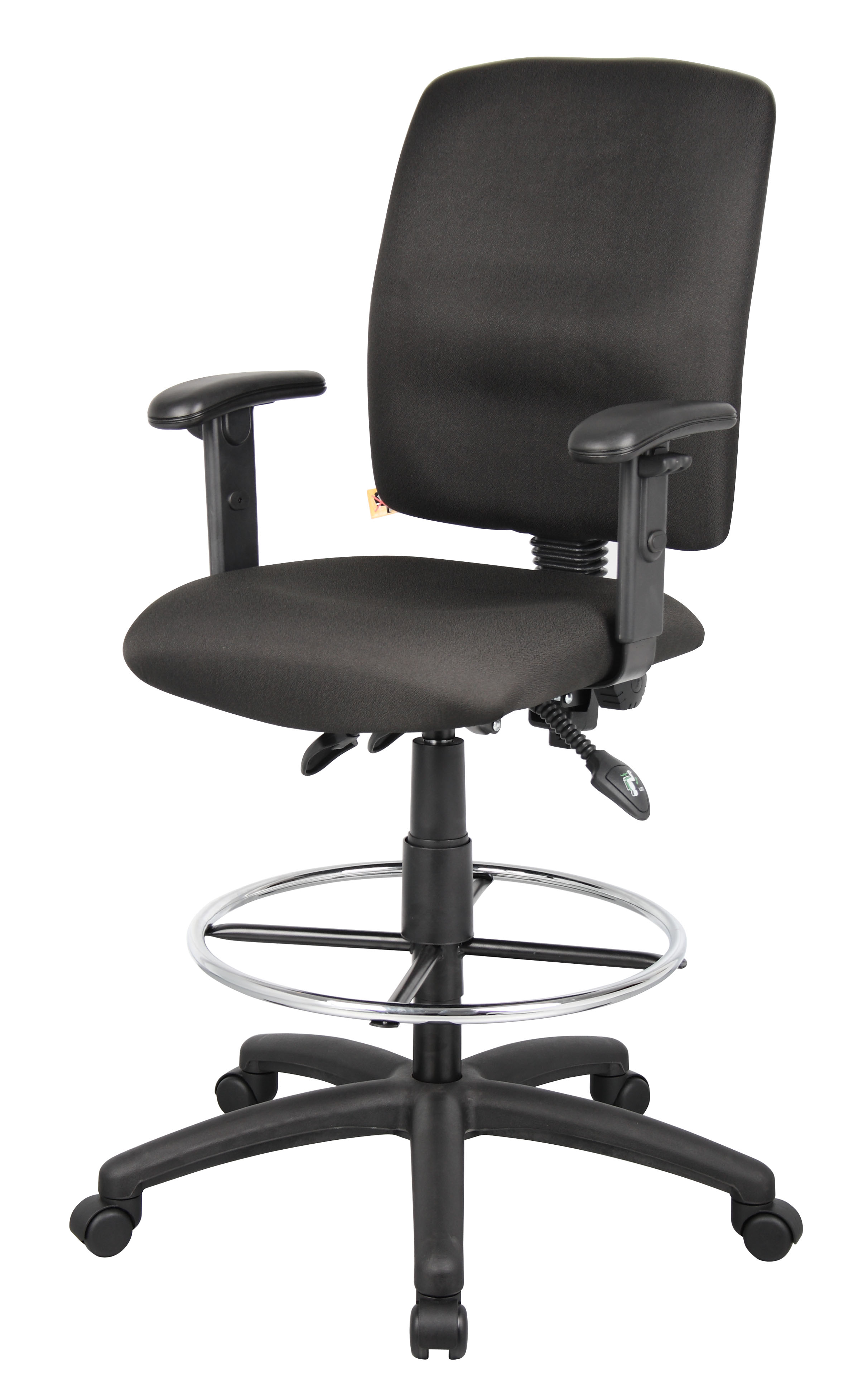Boss Multi-Function Fabric Drafting Stool W/ Adjustable Arms - Image 3