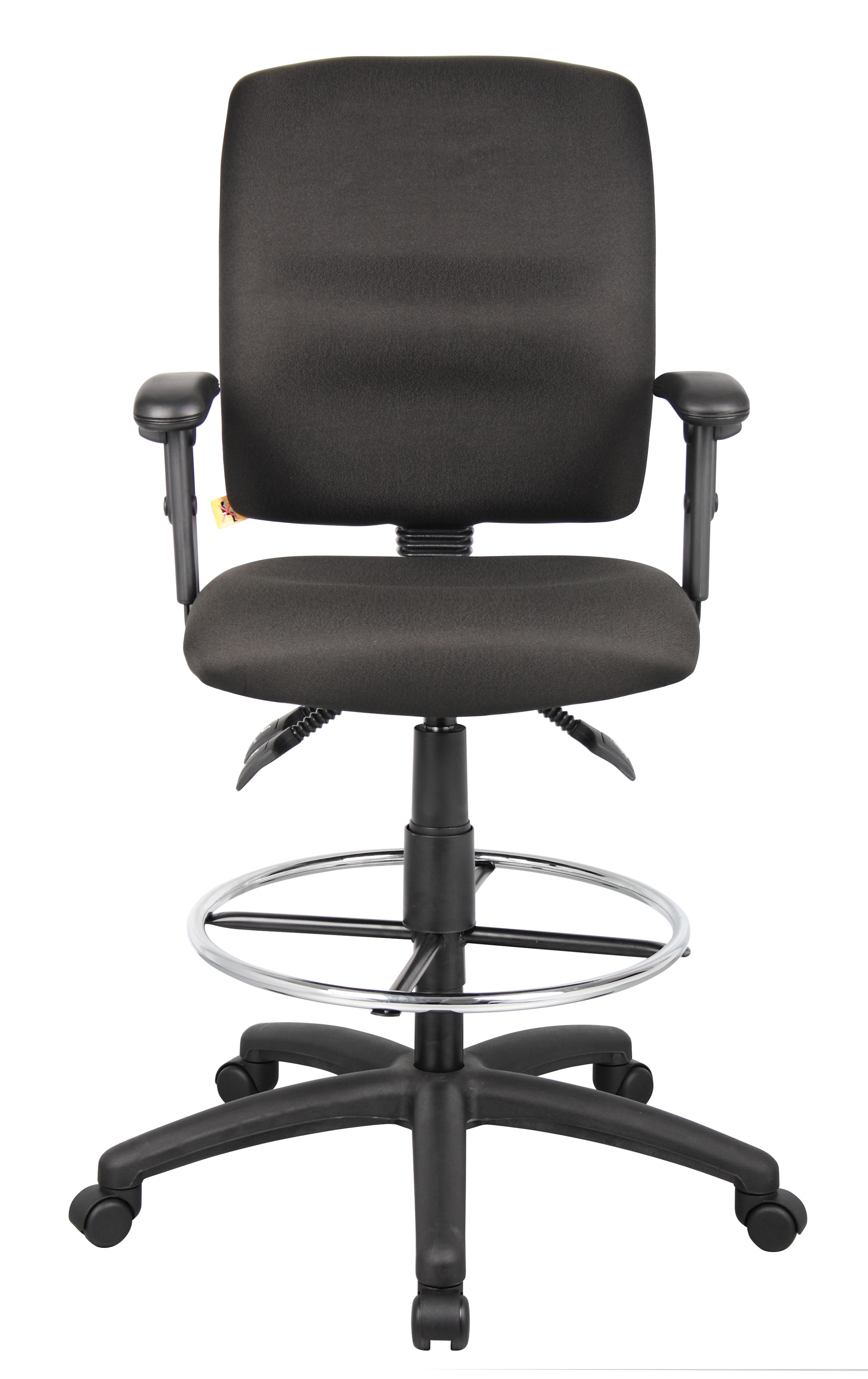 Boss Multi-Function Fabric Drafting Stool W/ Adjustable Arms - Image 4