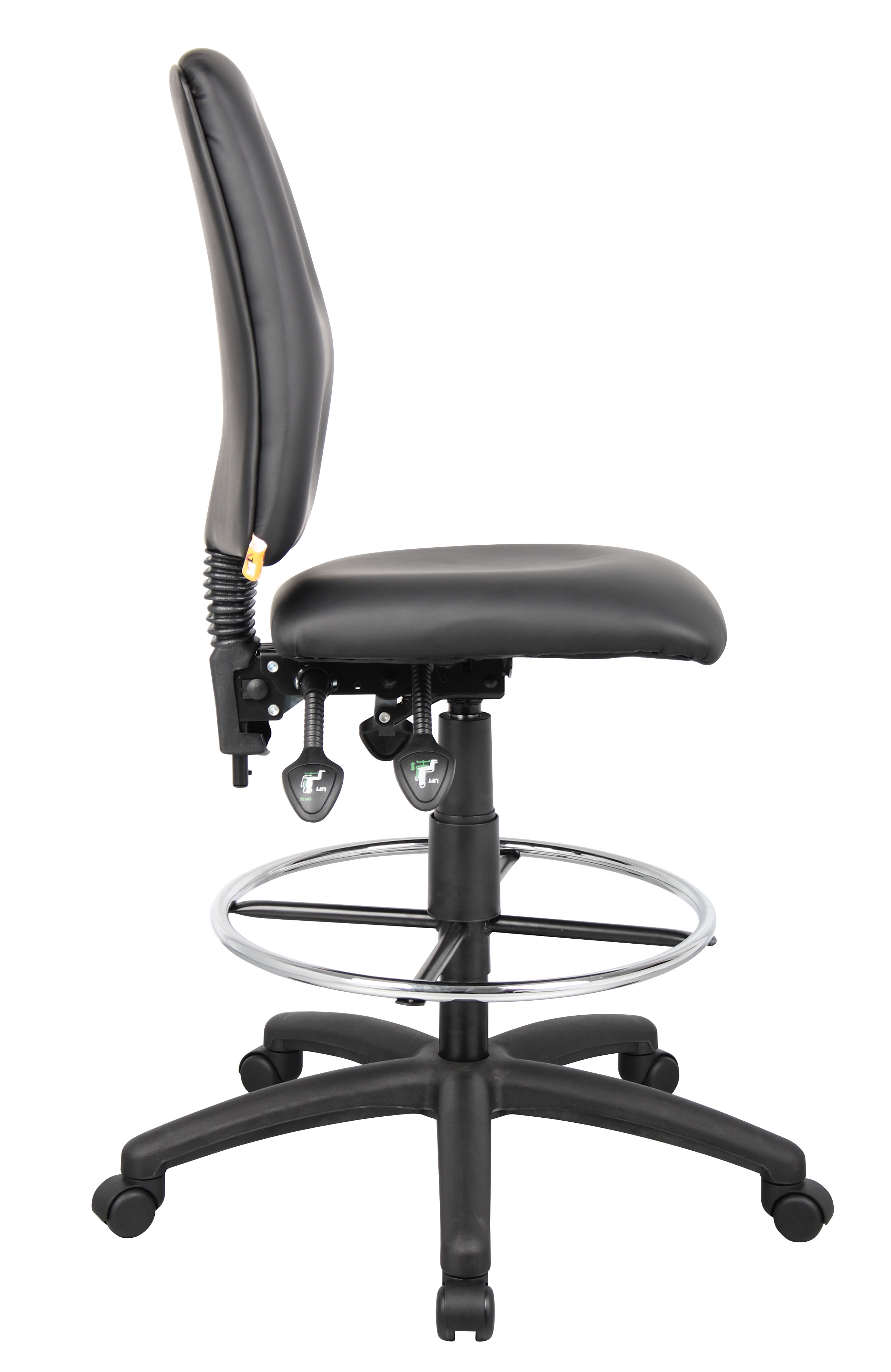 Boss Multi-Function LeatherPlus Drafting Stool - Image 6