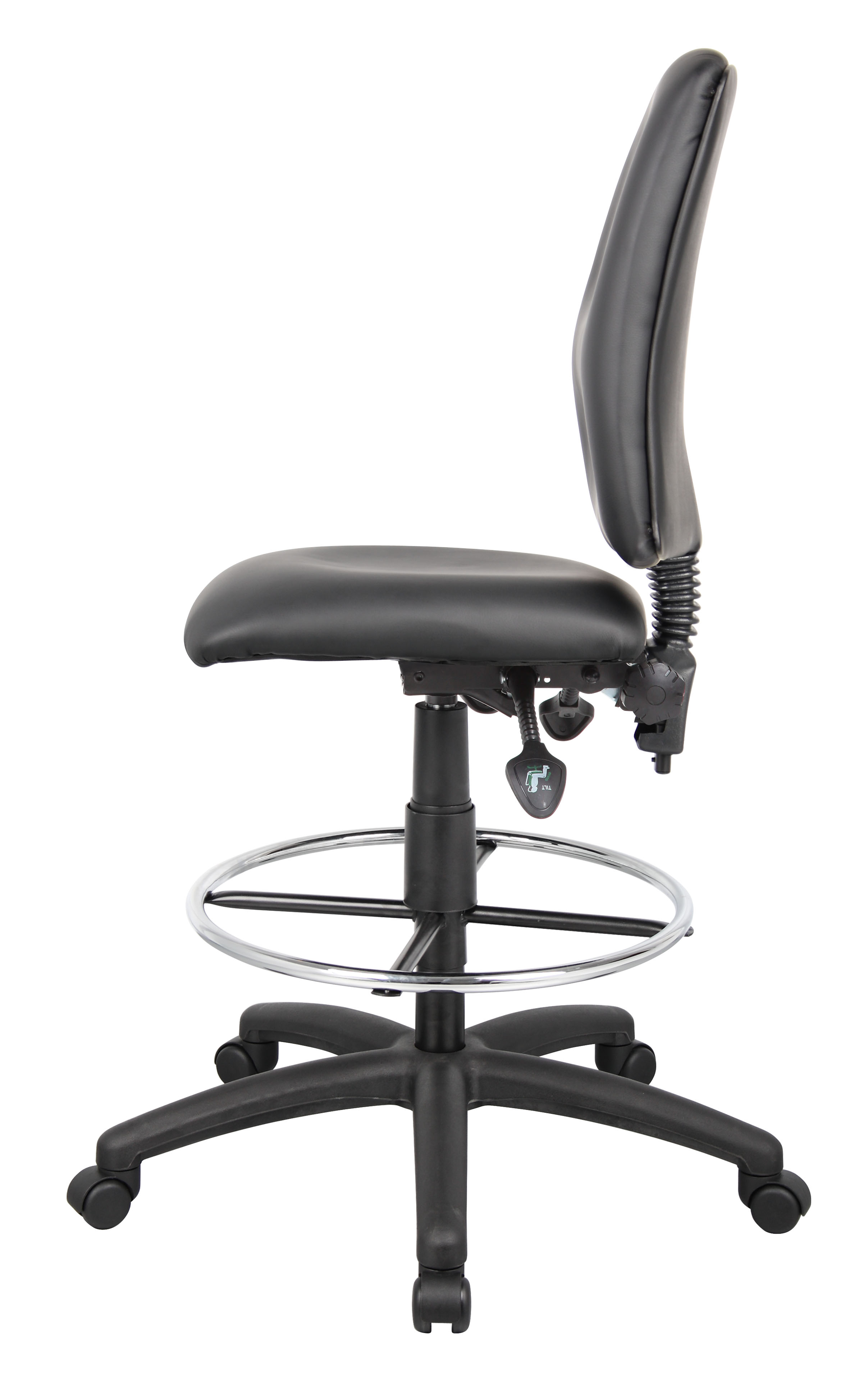 Boss Multi-Function LeatherPlus Drafting Stool - Image 8