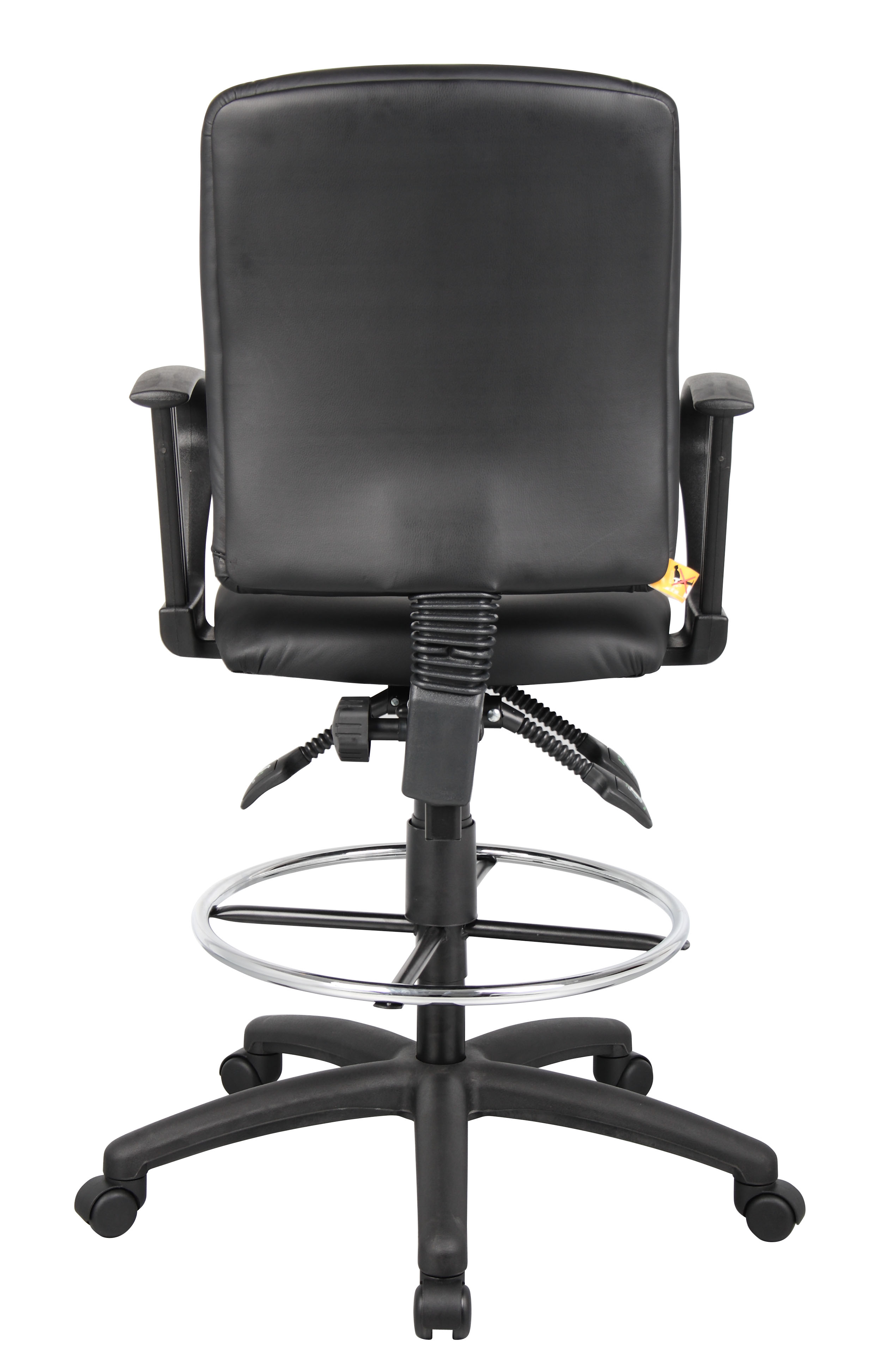 Boss Multi-Function LeatherPlus Drafting Stool W/ Loop Arms - Image 7