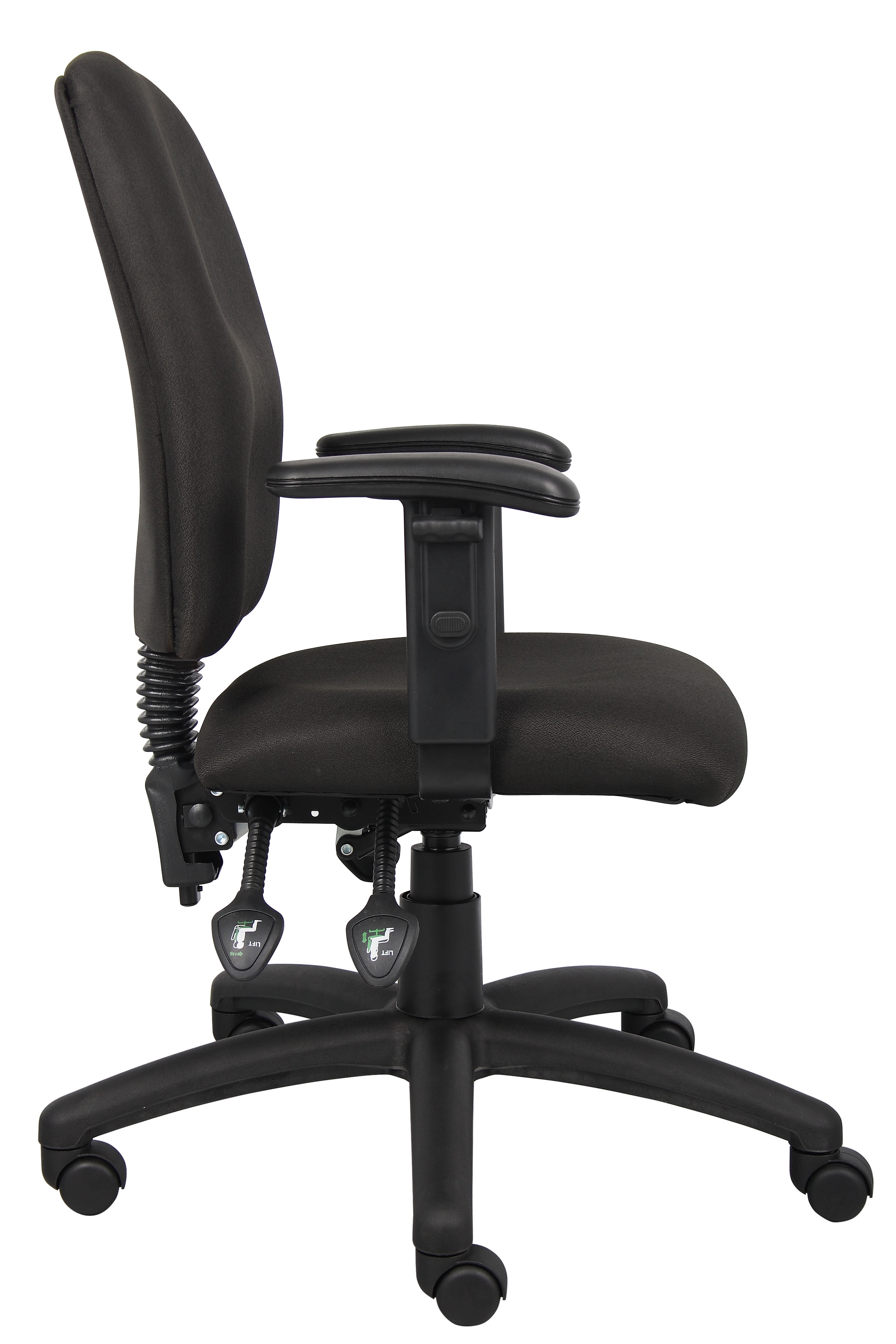 Boss Multi-Function Fabric Task Chair W/ Adjustable Arms - Image 5