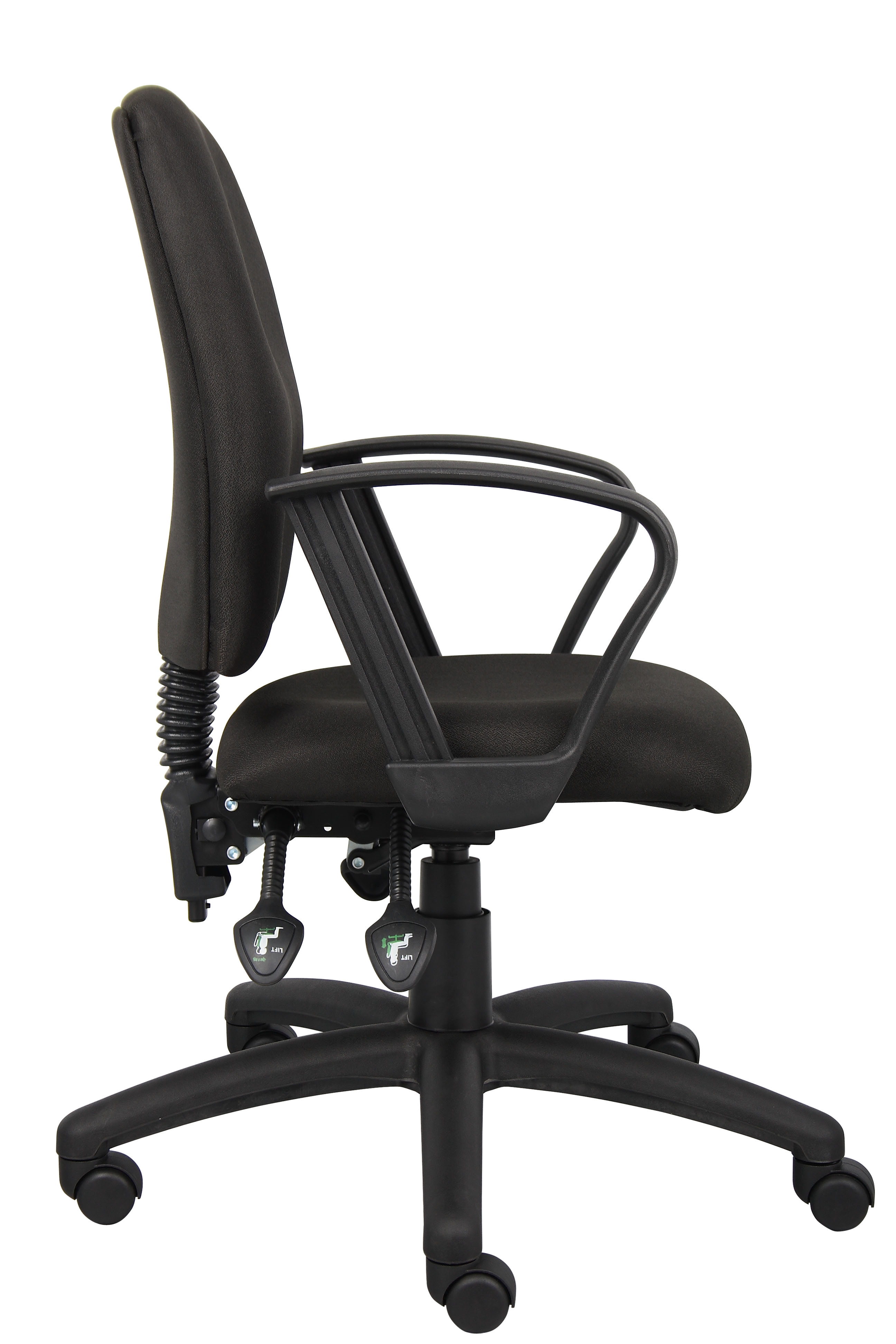 Boss Multi-Function Fabric Task Chair W/Loop Arms - Image 6