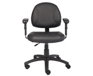 Boss Black Posture Chair W/ Adjustable Arms - Image 5