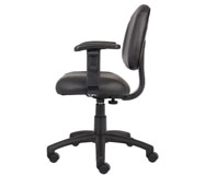 Boss Black Posture Chair W/ Adjustable Arms - Image 7