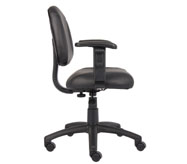 Boss Black Posture Chair W/ Adjustable Arms - Image 8