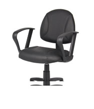 Boss Black Posture Chair W/ Loop Arms - Image 6