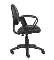 Boss Black Posture Chair W/ Loop Arms - Image 7