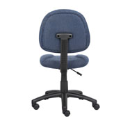 Boss Perfect Posture Deluxe Office Task Chair without Arms, Blue - Image 4