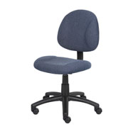 Boss Perfect Posture Deluxe Office Task Chair without Arms, Blue - Image 6