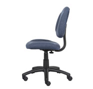 Boss Perfect Posture Deluxe Office Task Chair without Arms, Blue - Image 7
