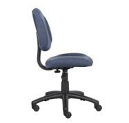 Boss Perfect Posture Deluxe Office Task Chair without Arms, Blue - Image 8