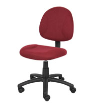 Boss Perfect Posture Deluxe Office Task Chair without Arms, Burgundy - Image 5