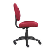 Boss Perfect Posture Deluxe Office Task Chair without Arms, Burgundy - Image 7