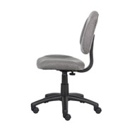Boss Perfect Posture Deluxe Office Task Chair without Arms, Grey - Image 8