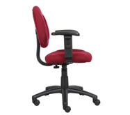 Boss Perfect Posture Deluxe Office Task Chair with Adjustable Arms, Burgundy - Image 7