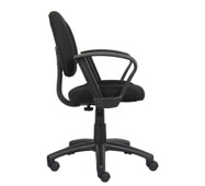 Boss Perfect Posture Deluxe Office Task Chair with Loop Arms, Black - Image 7