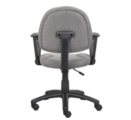 Boss Perfect Posture Deluxe  Office Task Chair with Loop Arms, grey - Image 5