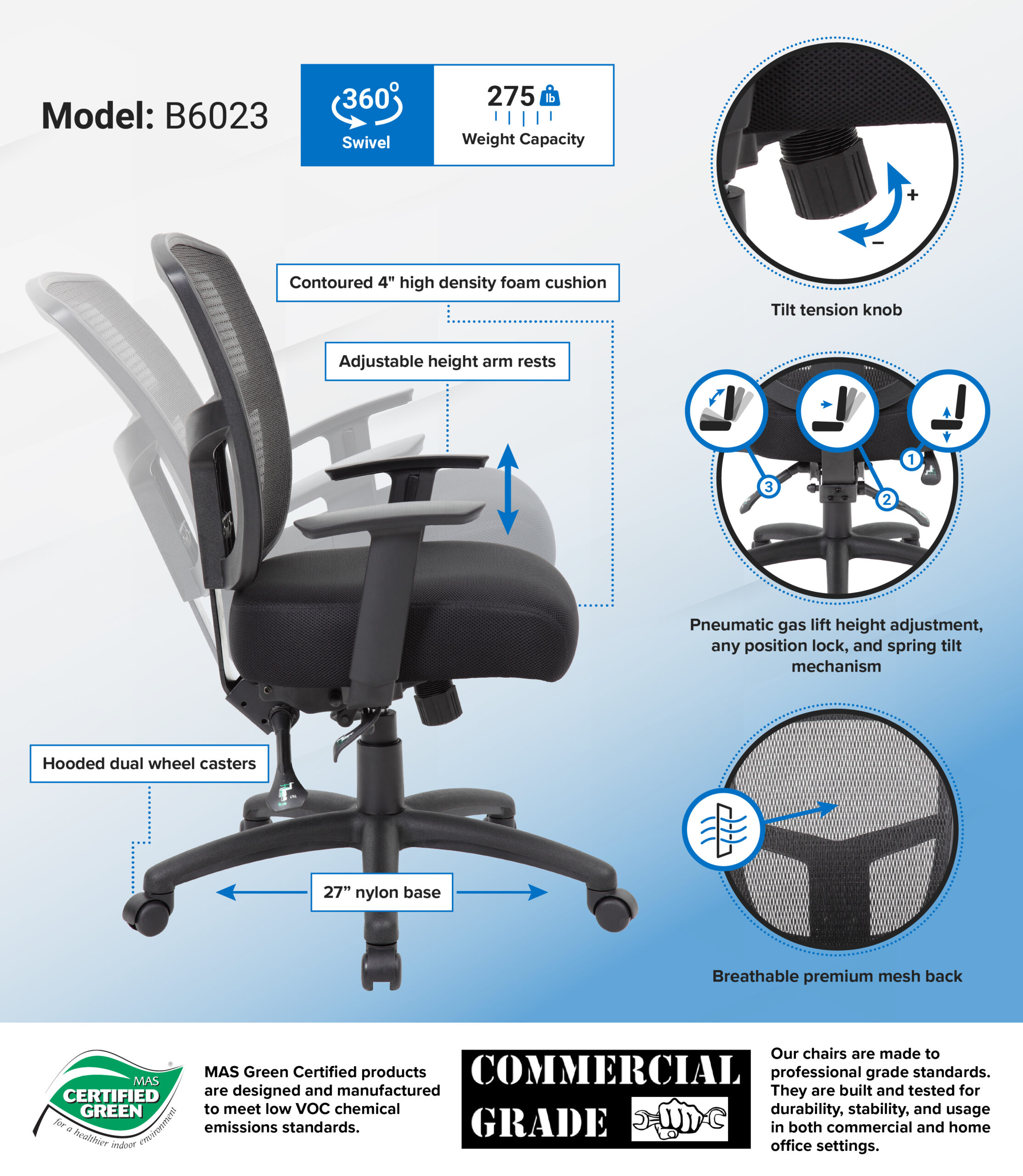 Contract Mesh Task Chair - Image 2